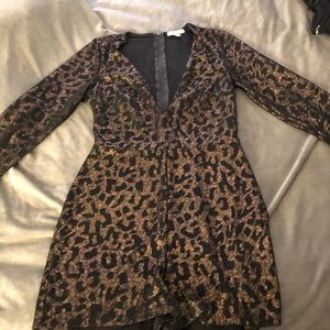 Leopard print romper